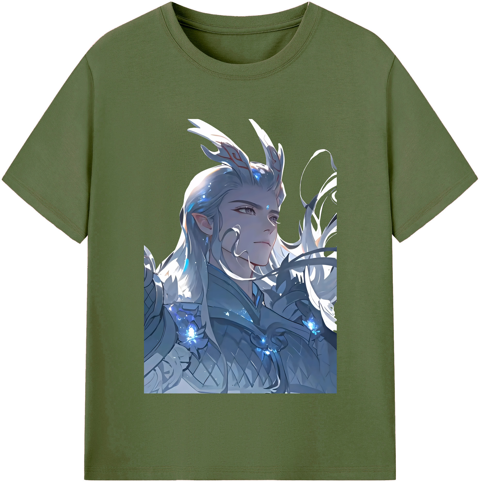 （画像用） Ne Zha 2 ナタ 魔童の大暴れ 綿100％半袖Tシャツ（フロントプリント）